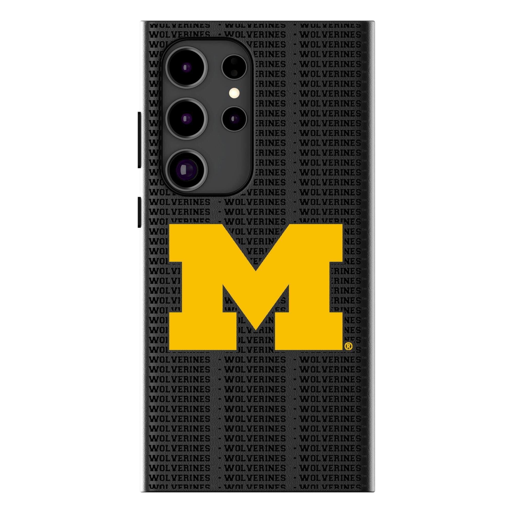 Keyscaper - NCAA - Michigan Wolverines Text Backdrop Galaxy Magnetic Bump Case - S24 - Black price history on PriceWatchPro