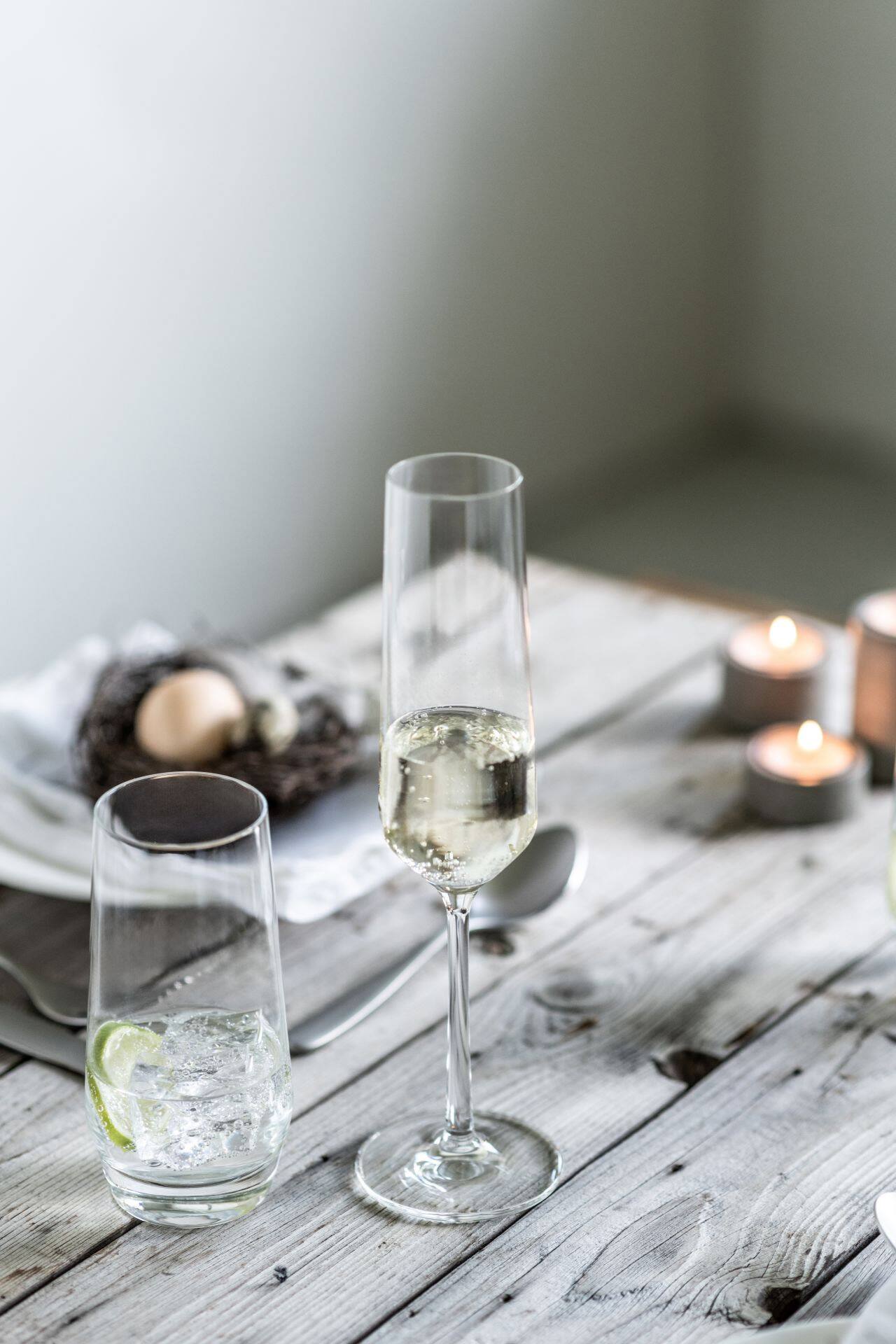 Alt View 4. Schott Zwiesel - Pure Tritan Crystal Champagne Flute Glass, 7.1 ounce, Set Of 6 - Transparent.