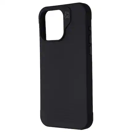 Front. ZAGG - Luxe Series Snap Case for MagSafe for Apple iPhone 15 Pro Max - Matte Black - Black.