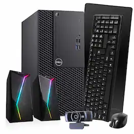 Dell - Refurbished Excellent - Optiplex 3060 Tower Computer-Intel i5-NVIDIA Quadro P620-16GB RAM-1TB SSD-Spkr-&Mic-Win11 Pro - Black
