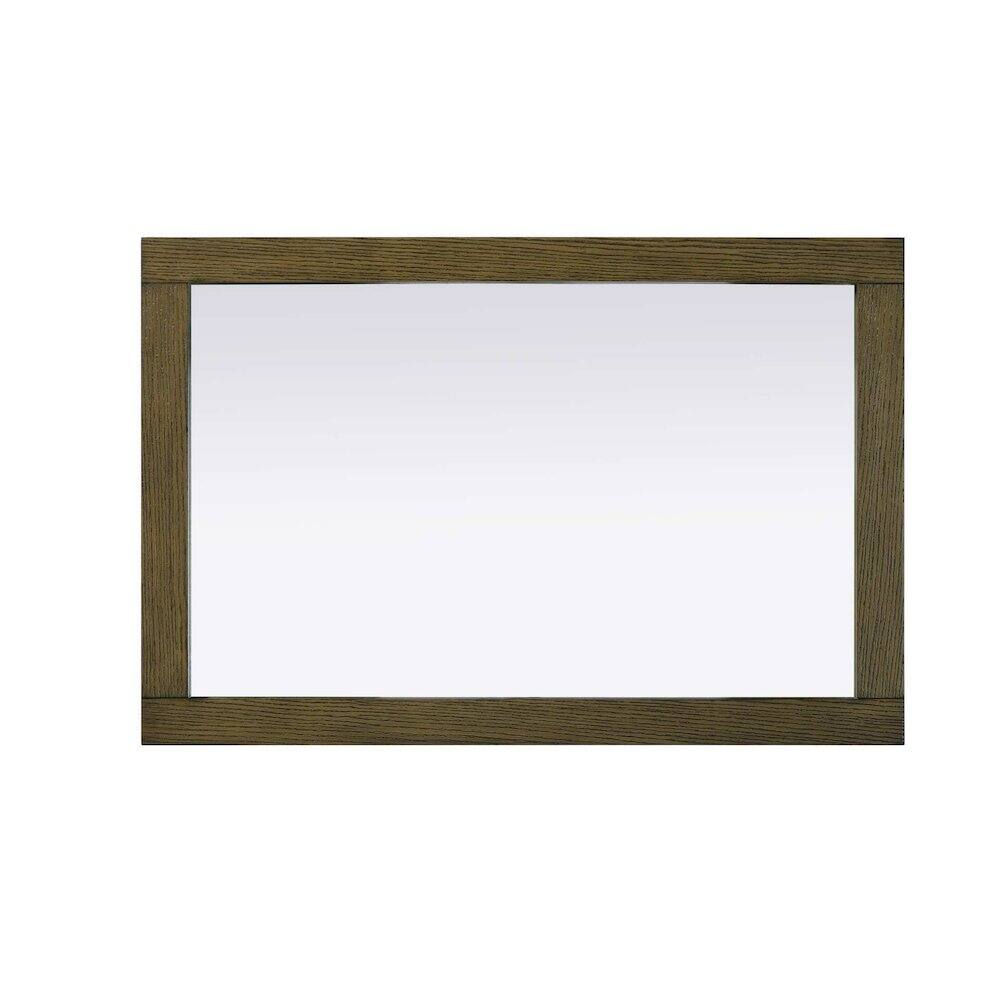 Alt View 2. Elegant Kitchen and Bath - Noah Wooden Rectangle Mirror 24 x 36 in Hazel Oak - Hazel Oak.