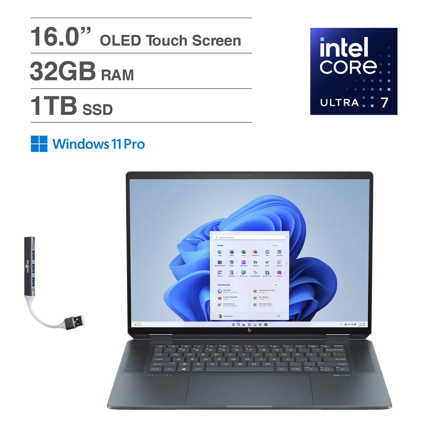 HP Spectre x360、16 GBメモリ、Windows 11 pro, Amazon.com: HP Spectre x360 Business 2-in-1 Laptop 16.0