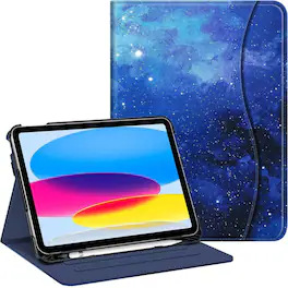 Kitcheniva - iPad 10th Generation 2022 Case With Stand And Pocket 10.9'' - Starry Sky