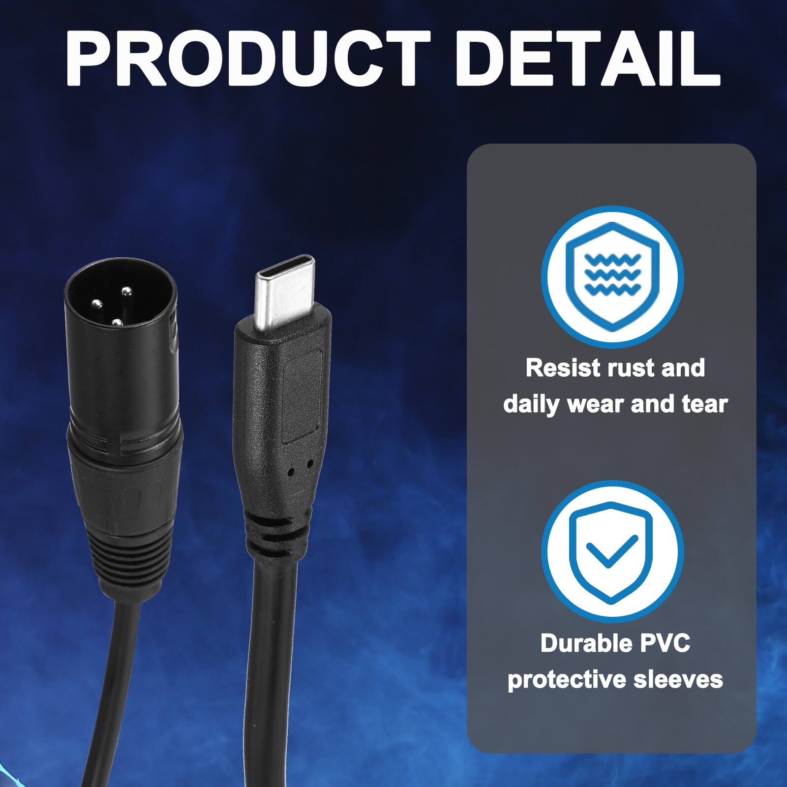PRODUCT DETAIL

- Resist rust and daily wear and tear
- Durable PVC protective sleeves