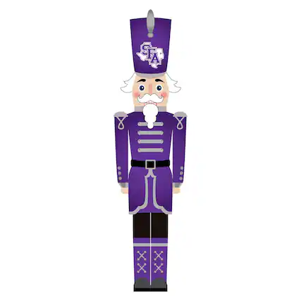 Front. Fan Creations - Stephen F Austin Lumberjacks 46" Nutcracker Leaner - Multicolor.