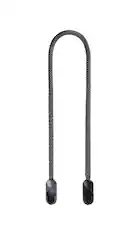 Front. Peak Design - Form Rope Camera Strap Neck Black - Black.