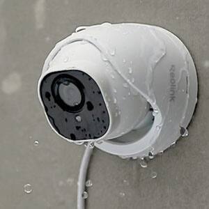 Left. Reolink - Reolink RLC-820A 4K 8MP Security PoE Camera, Person/Vehicle/Pet Detection, Audio Recording, IP67 Waterproof IP Camera - white.