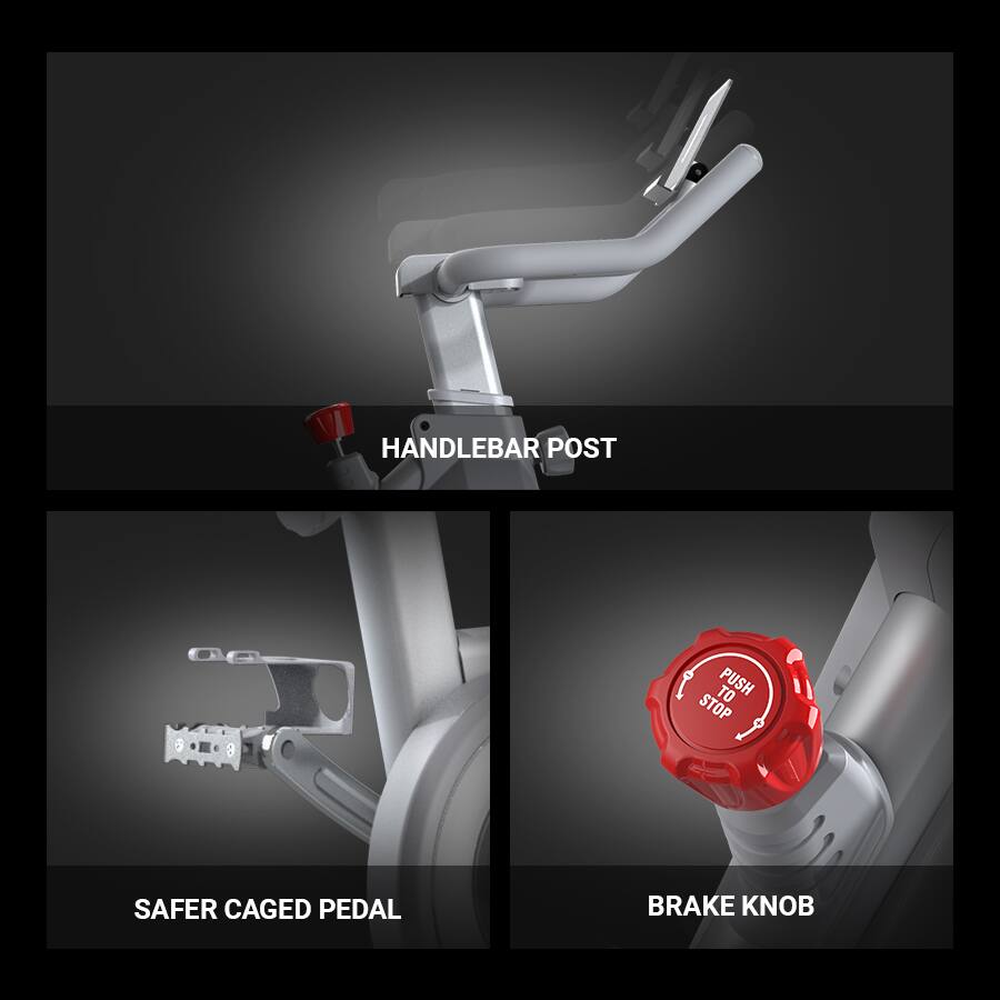 HANDLEBAR POST  
SAFER CAGED PEDAL  
BRAKE KNOB