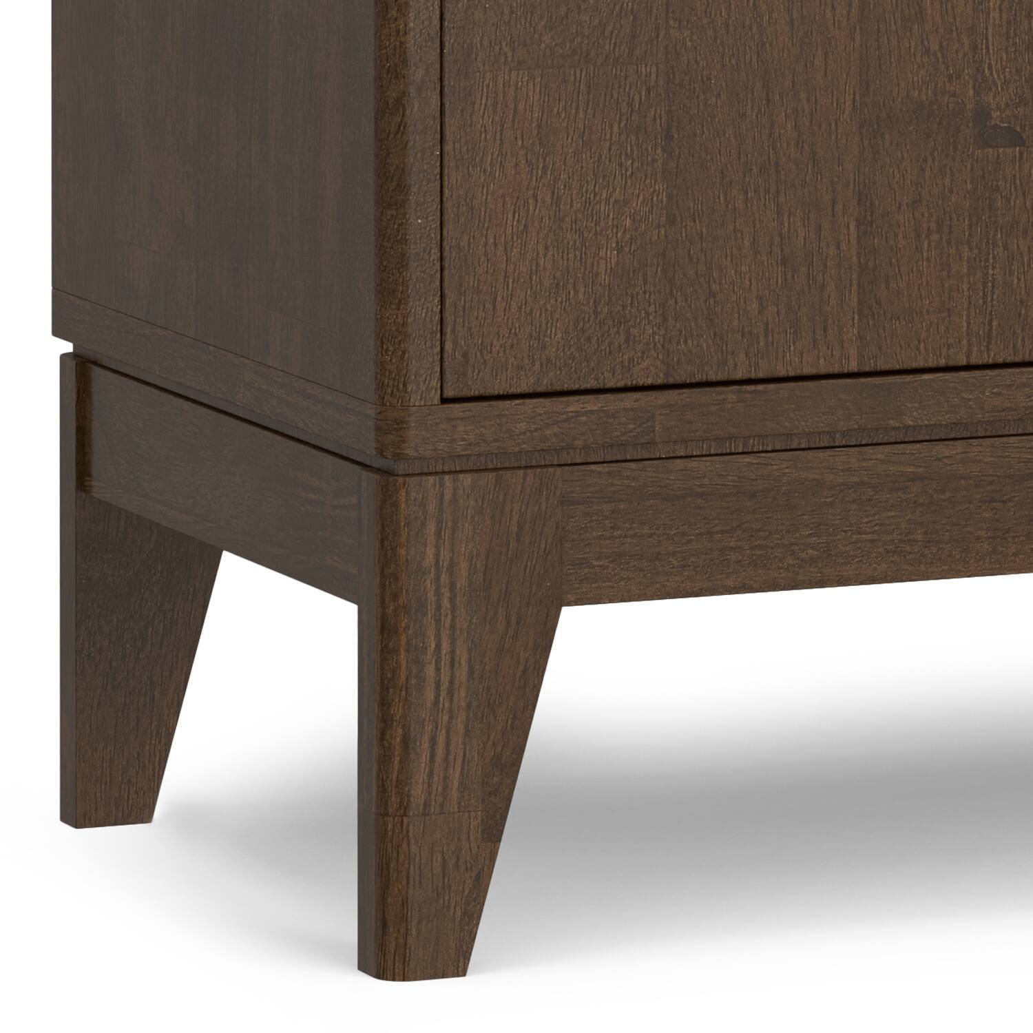 Alt View 9. Simpli Home - Harper Solid Wood 40 inch Storage Cabinet in Walnut Brown (Set of 2) - Walnut Brown.