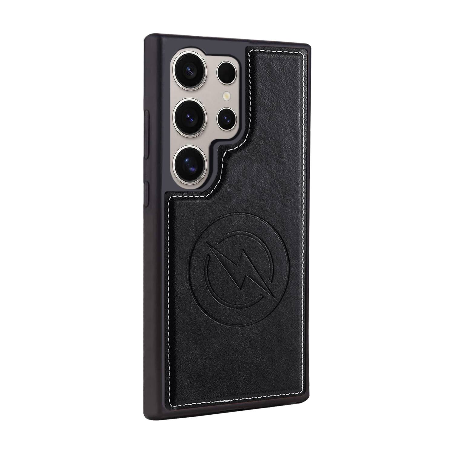 Alt View 3. Dteck - For Samsung Galaxy S25 Ultra Case,2-in-1 Magnetic Detachable PU Leather Wallet Flip Stand Card Holder TPU Inner Cover - Black.