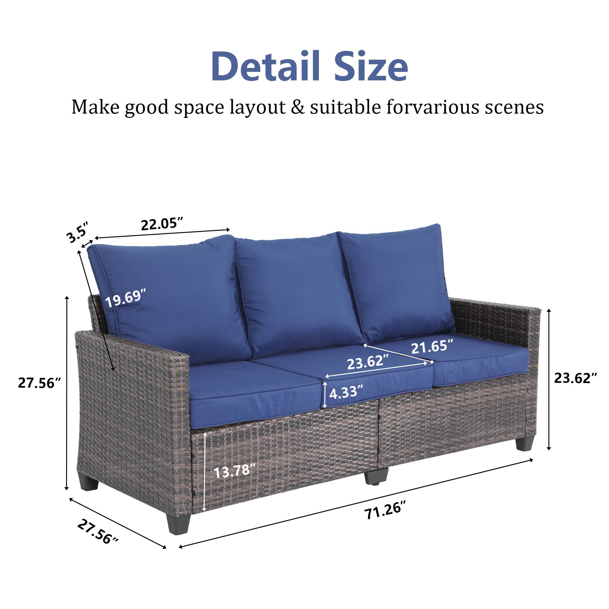 Detail Size  
Make good space layout & suitable for various scenes  

3.5"  
22.05"  
19.69"  
27.56"  
21.65"  
23.62"  
4.33"  
23.62"  
27.56"  
13.78"  
71.26"