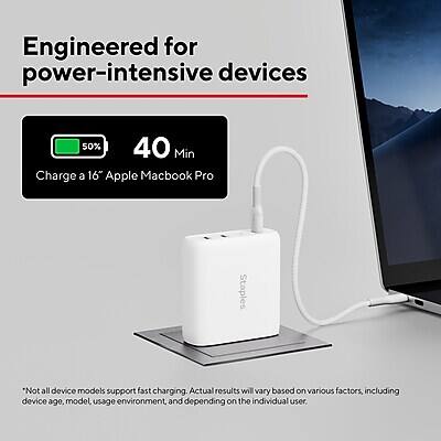 Engineered for power-intensive devices

50% 40 Min Charge a 16" Apple Macbook Pro

*Not all device models support fast charging. Actual results will vary based on various factors, including device age, model, usage environment, and depending on the individual user.
