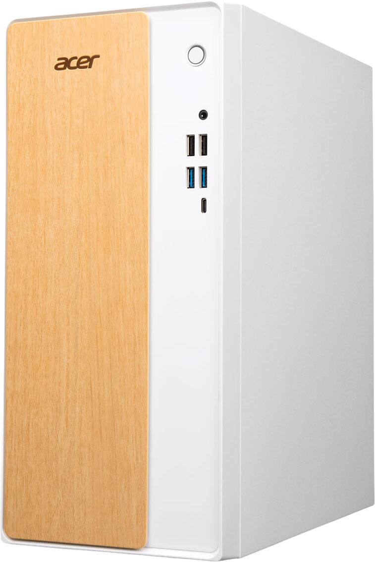 Alt View 11. Acer - Aspire TC AI Tower Desktop - AMD Ryzen AI 5 330 2025 - 16GB DDR5 Memory – 1TB Storage - Copilot+ PC - White.