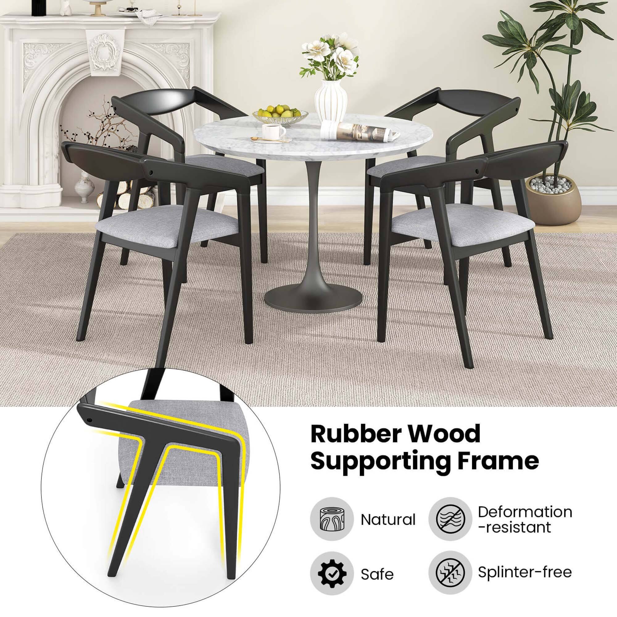 Rubber Wood Supporting Frame Natural Deformation -resistant Safe Splinter-free