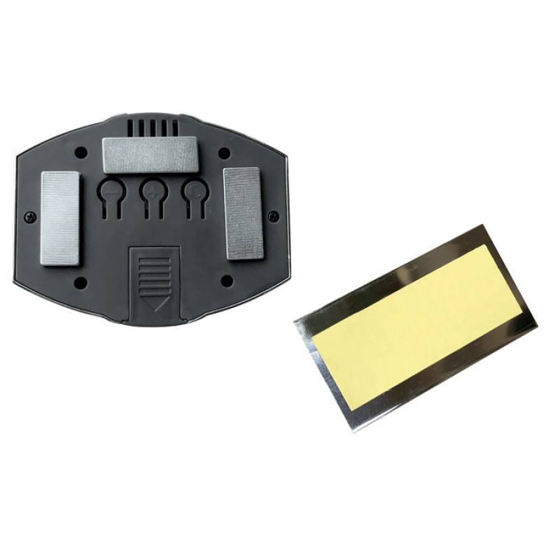 Back. Prestige - Watch Bezel Digital Hygrometer (Silver) - Silver Chrome Finish.