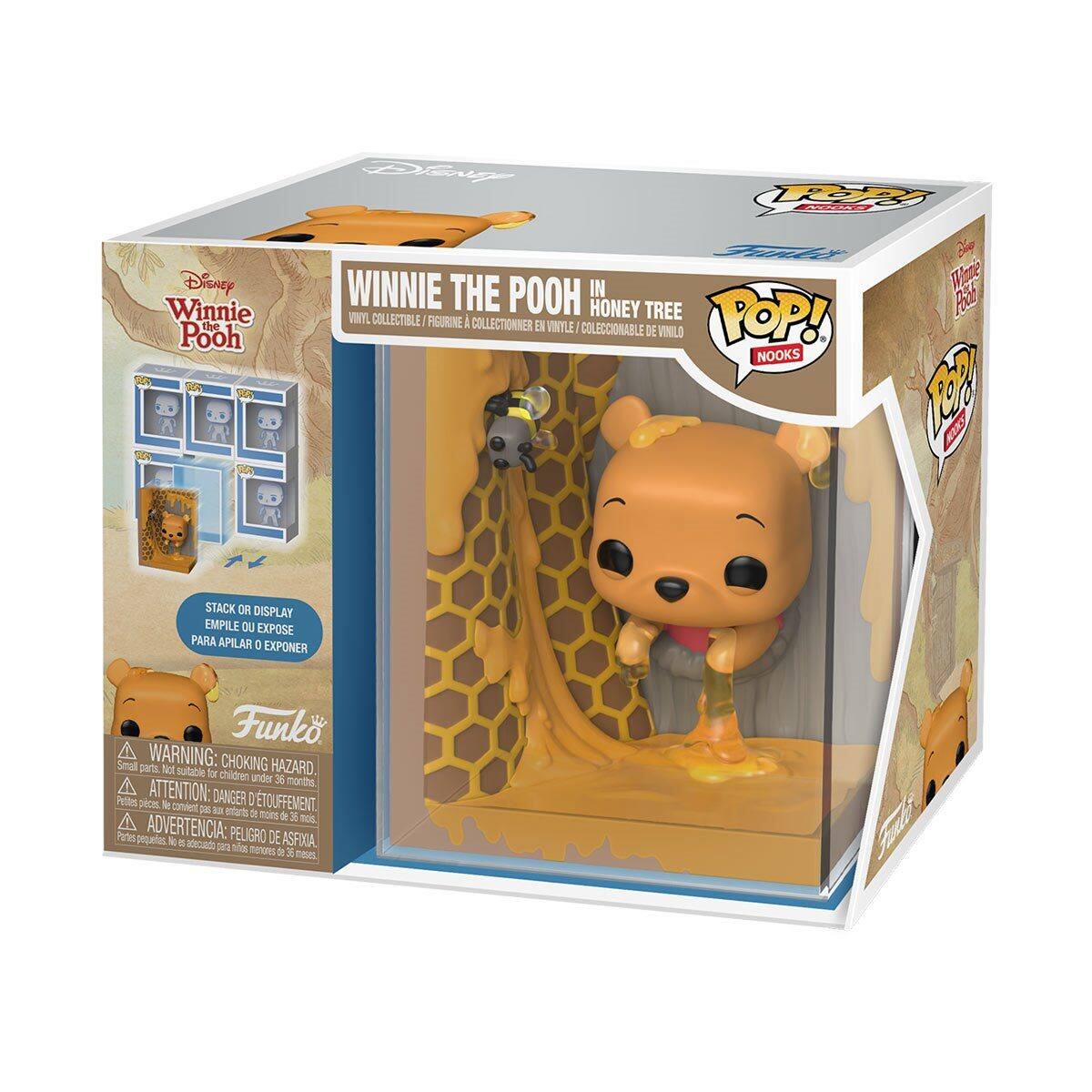 Winnie the Pooh Soe S SDV sn Hr Da WINNIE IN Where THE POOH HONEY TREE P VINYL COLLECTIBLE FIGURINE I COLLECTIONNER EN VINYLE COLECCIONABLE DE VINLO POP! NOOKS 1g  STACK OR DISPLAY EMPILE DU EXPOSE PARA APILAR D EXPONER Funko Smat WARNING: CHOKING HAZARD 21 fot subbie fr children under 3 4 months. Peyrttes ATTENTION: DANGER I TOUFFEMENT. piecn l tniet  t efart 2 mone  6 -ois A ADVERTENCIA: Prte pepatas k . adecuedo PELIGRO DE ASFOOA pn Sts metons  I Fibe