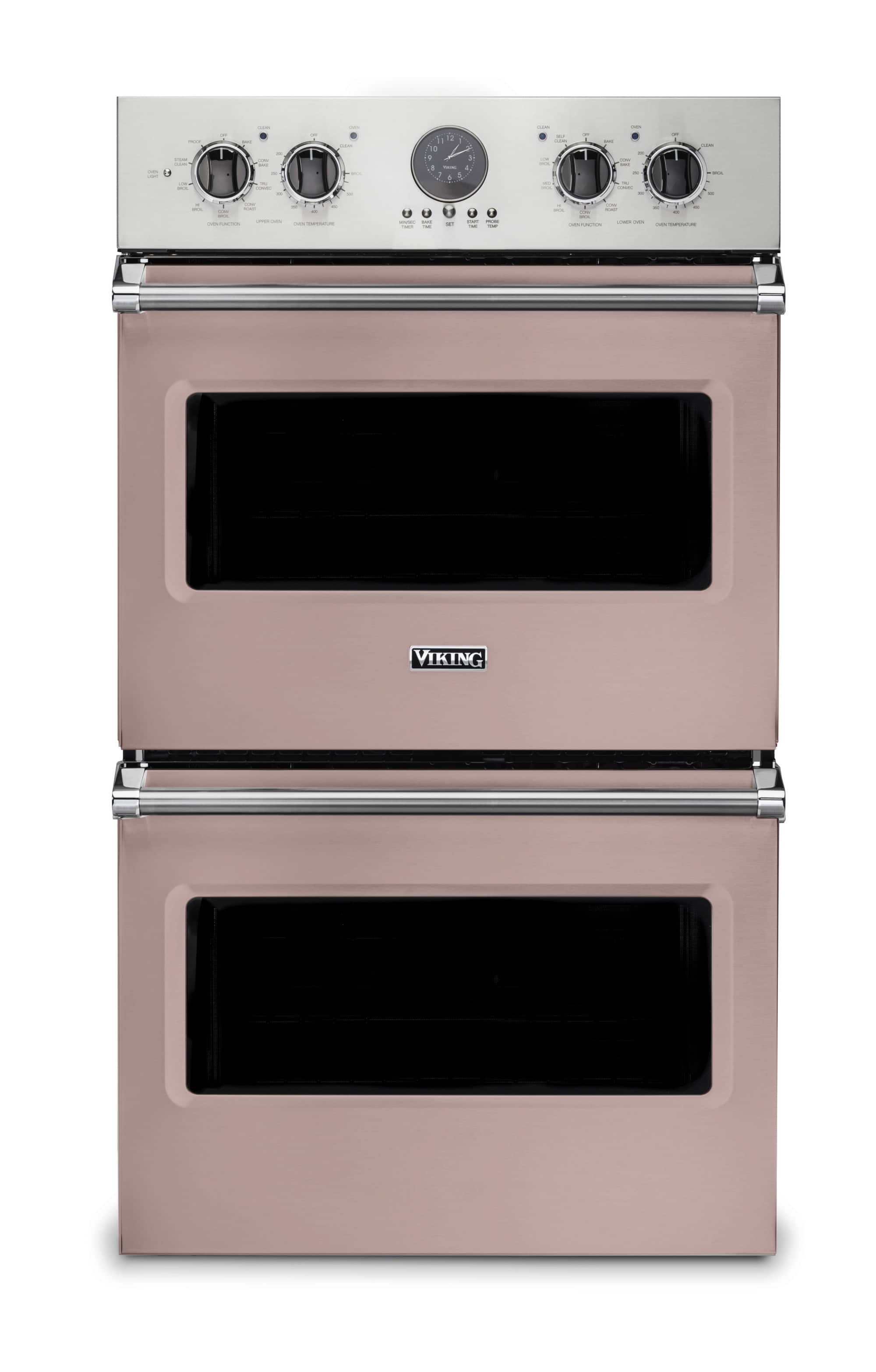 30" Viking Professional 5 Series Built-In Double Electric Convection Wall Oven - Blush - Front_Zoom