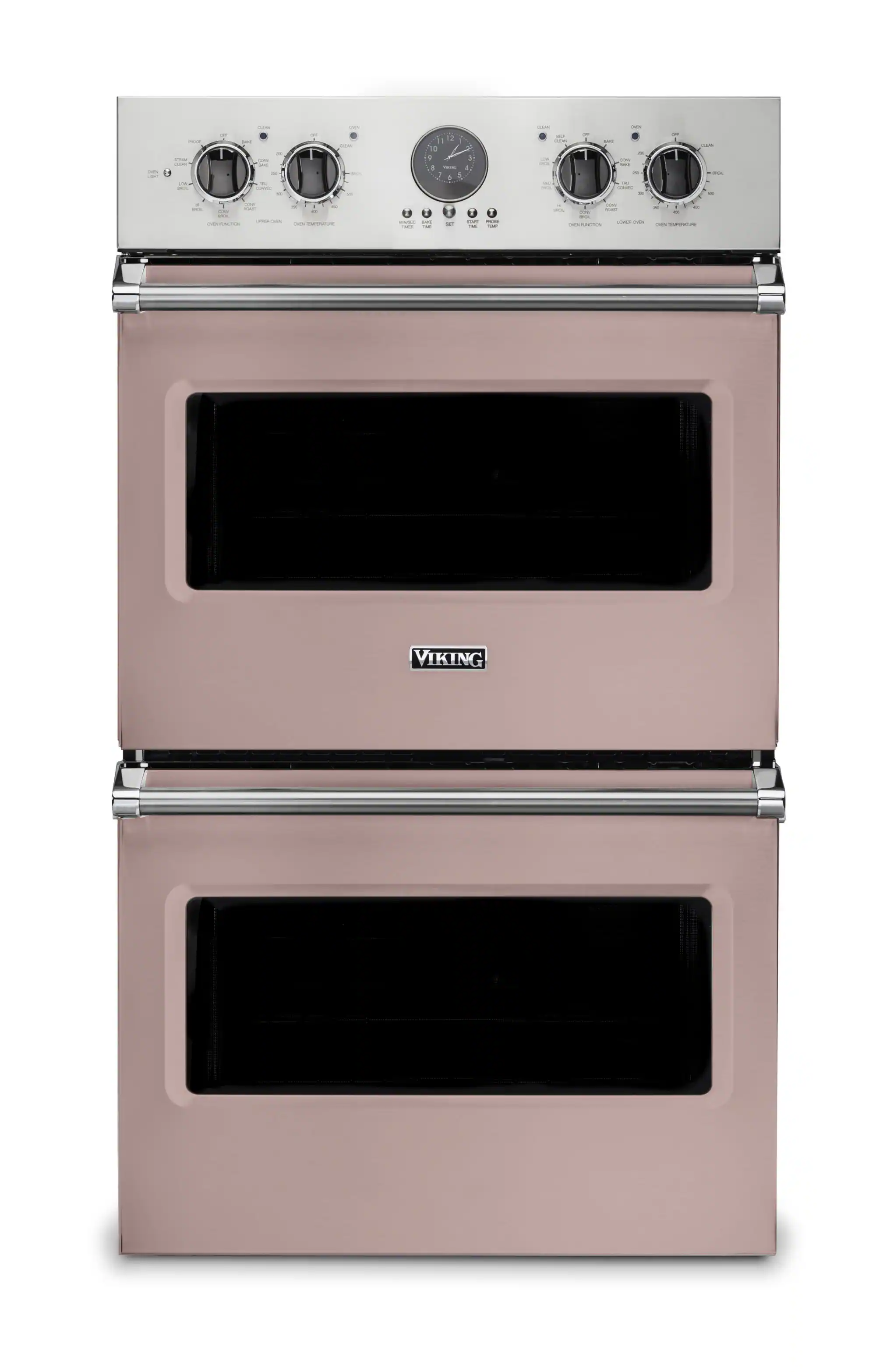 Front. Viking - 30" Viking Professional 5 Series Built-In Double Electric Convection Wall Oven - Blush - Blush.