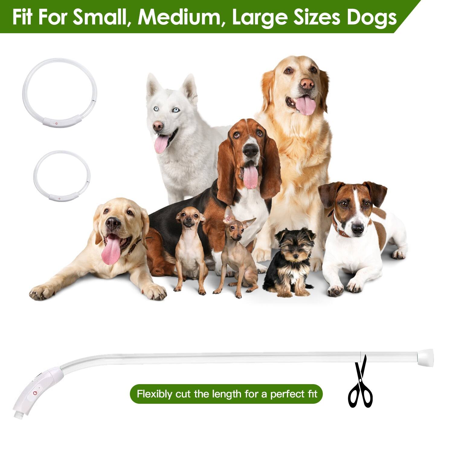 Fit For Small, Medium, Large Sizes Dogs

Flexibly cut the length for a perfect fit