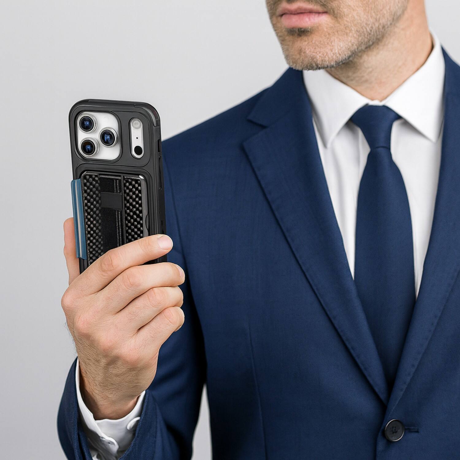 Alt View 6. SaharaCase - Apple iPhone 17 Pro Wallet Case | Compatible with Magsafe | Detachable Wallet | Raider Series - Black.