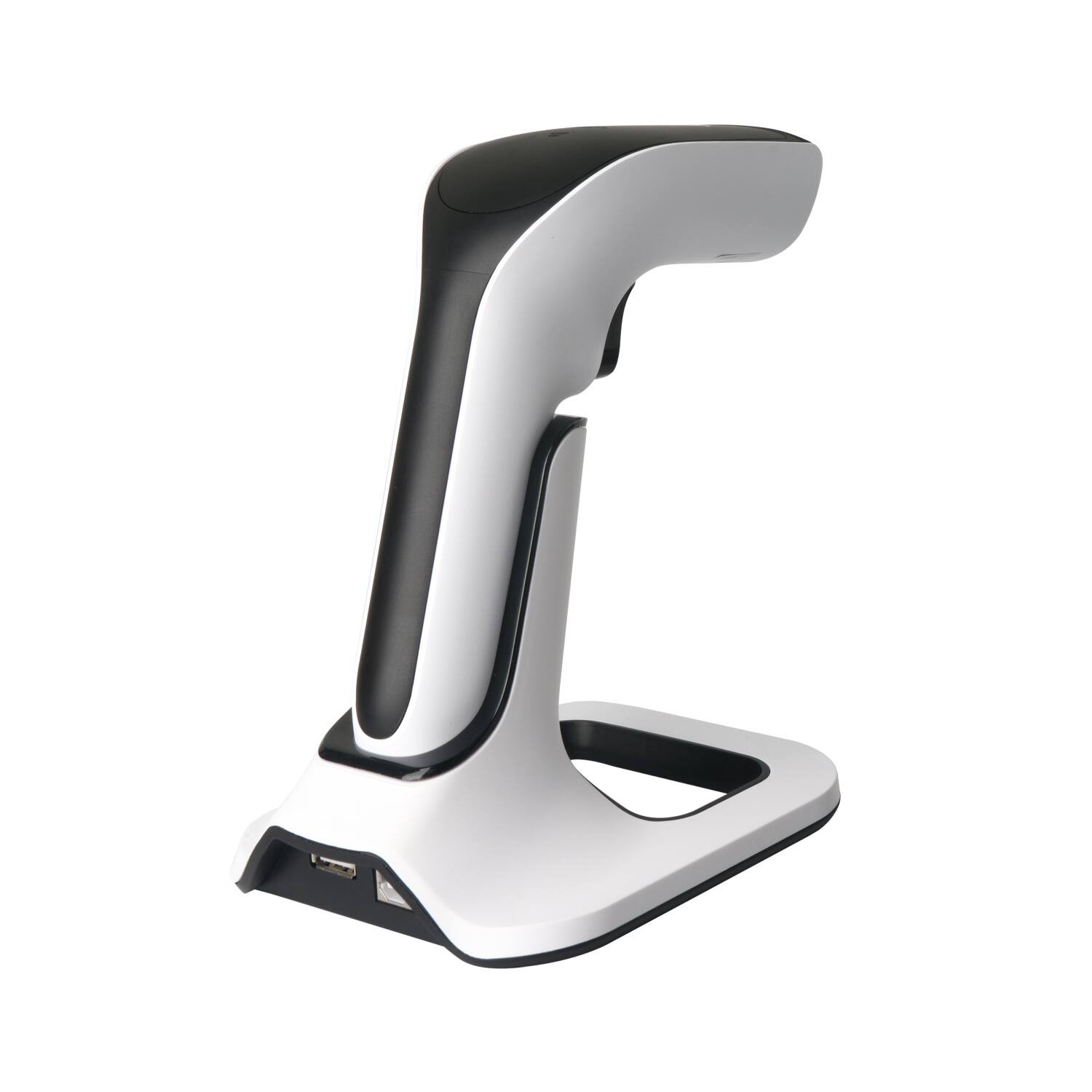 Back. ScanAvenger - ScanAvenger SA9000 Wireless 1D/2D Barcode Scanner – Bluetooth, Wi-Fi, USB, Handheld/on-Counter - Black and White.