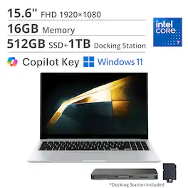 Samsung - Galaxy Book4 15.6" FHD Laptop - Intel Core 7- 16GB Memory - 512GB SSD - Silver