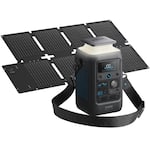 Anker - SOLIX C300X DC Portable Power Station w/60W Solar Panel 288Wh/300W Soalr Generator for Outdoor Camping&Emergency (288 Wh Capacity) - Black
