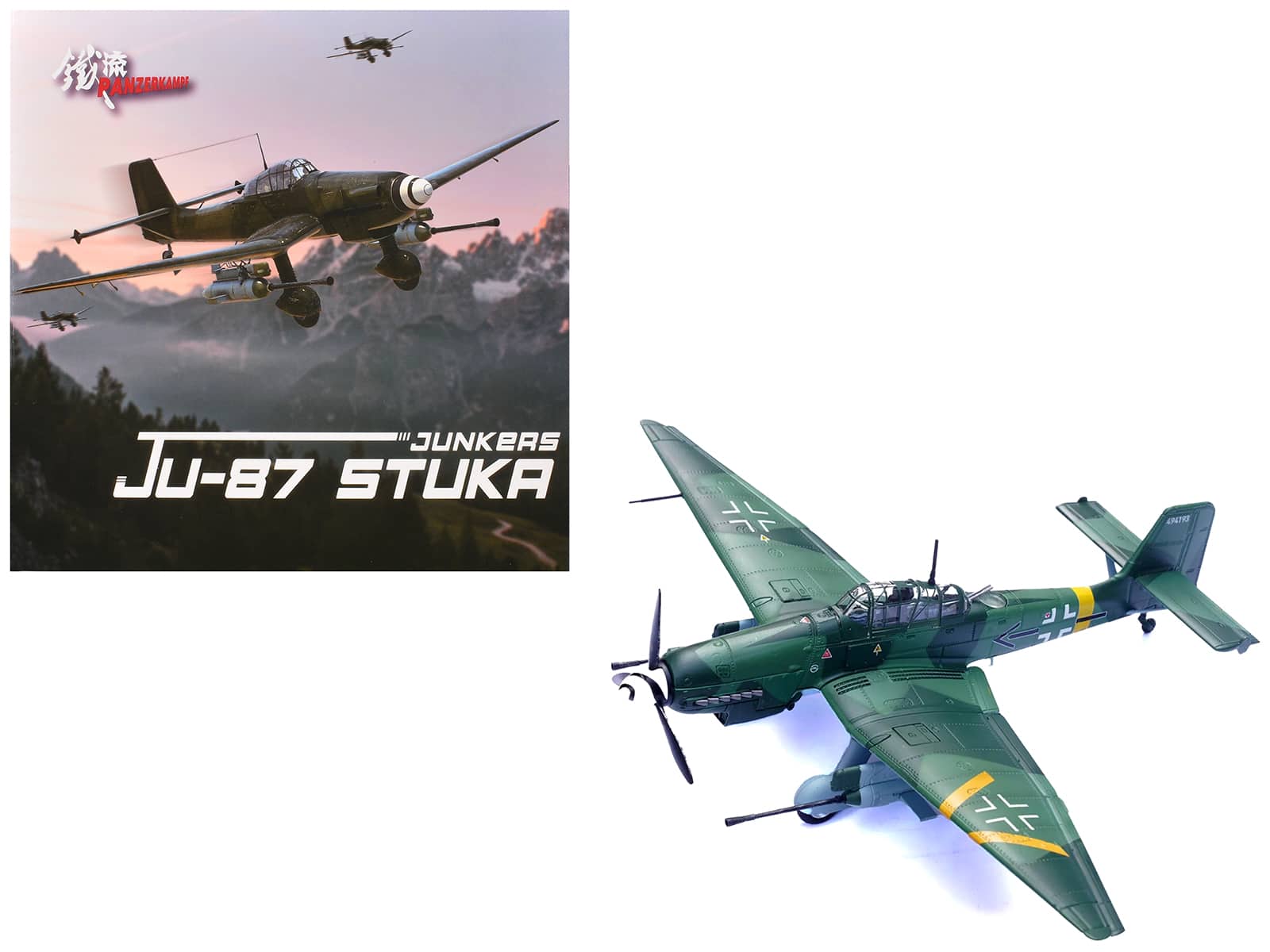 "Junkers Ju 87G2 Stuka Bomber Aircraft ""Slovakia"" (1944) German Luftwaffe ""Wing"" Series 1/72 Diecast Model by Panzerkampf" price history on PriceWatchPro