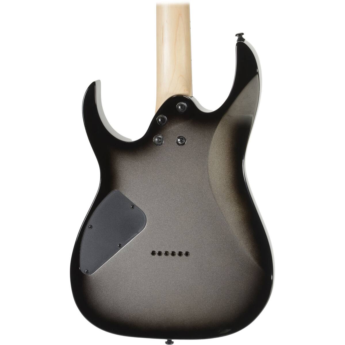 Alt View 5. Ibanez - Ibanez RG Gio Series GRG121DX Electric Guitar, Bound Rosewood Fretboard, Metallic Gray Sunburst.