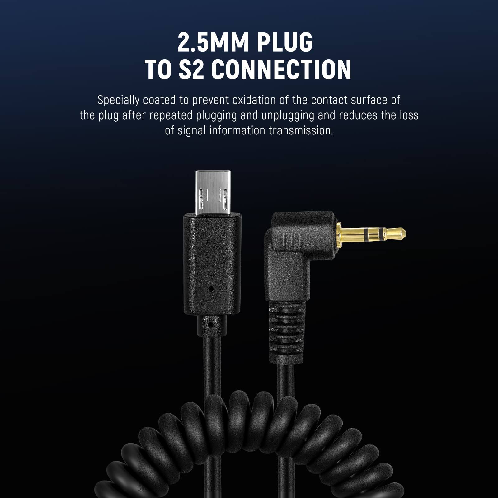 2.5MM PLUG TO S2 CONNECTION

Specially coated to prevent oxidation of the contact surface of the plug after repeated plugging and unplugging and reduces the loss of signal information transmission.