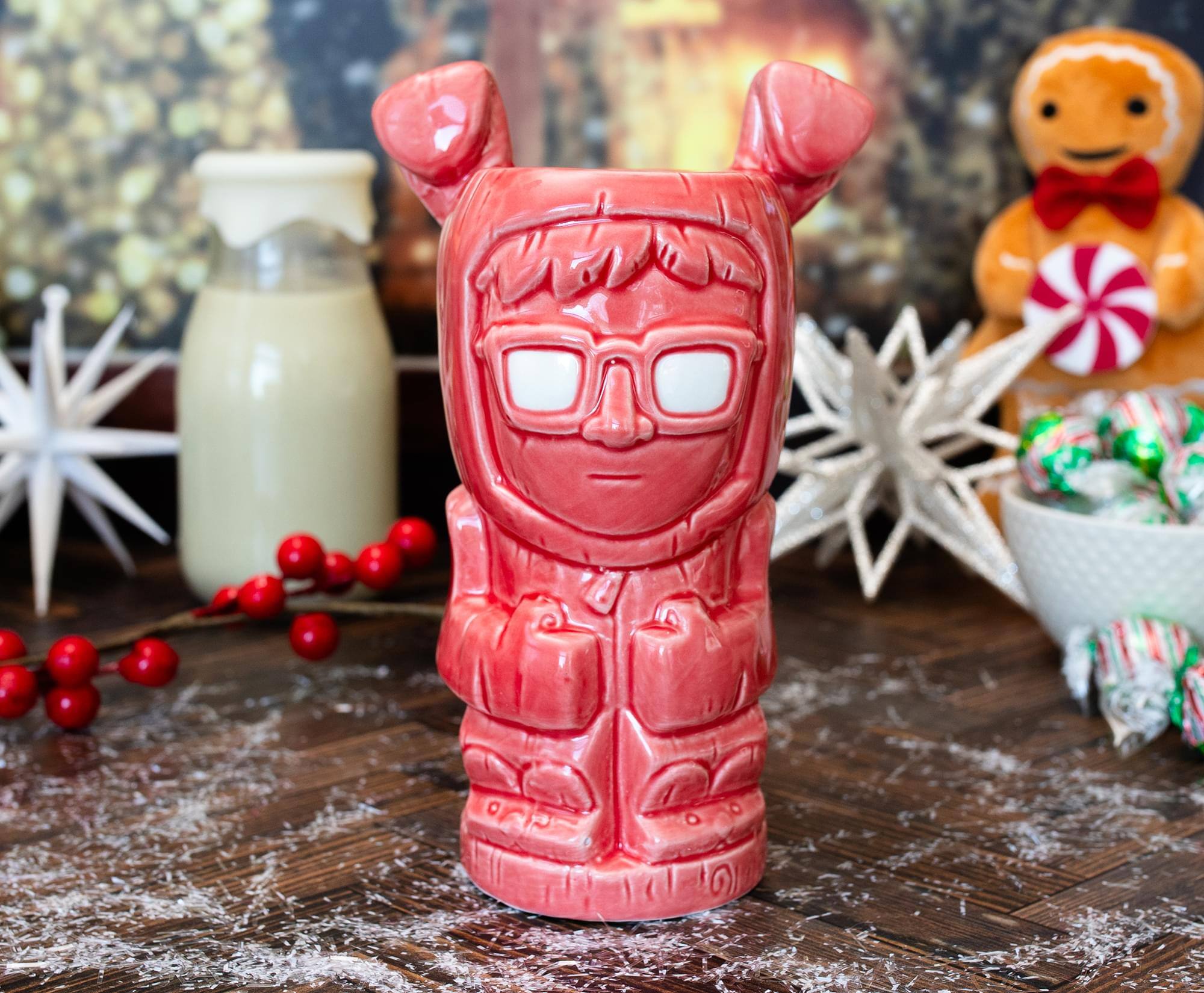 Alt View 1. Toynk - Geeki Tikis A Christmas Story Bunny Suit Ralphie Ceramic Mug | Holds 16 Ounces - Pink.
