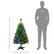 Alt View 2. Homcom - Prelit Artificial Christmas Tree, 208 Branches, 100 Warm White or Colorful LEDs, Auto Open - green.