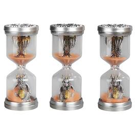 FC Design - 3-PC Set 4.25"H Dragon Hour Glass Computer Desk Tabletop Decoration - Multi-Color