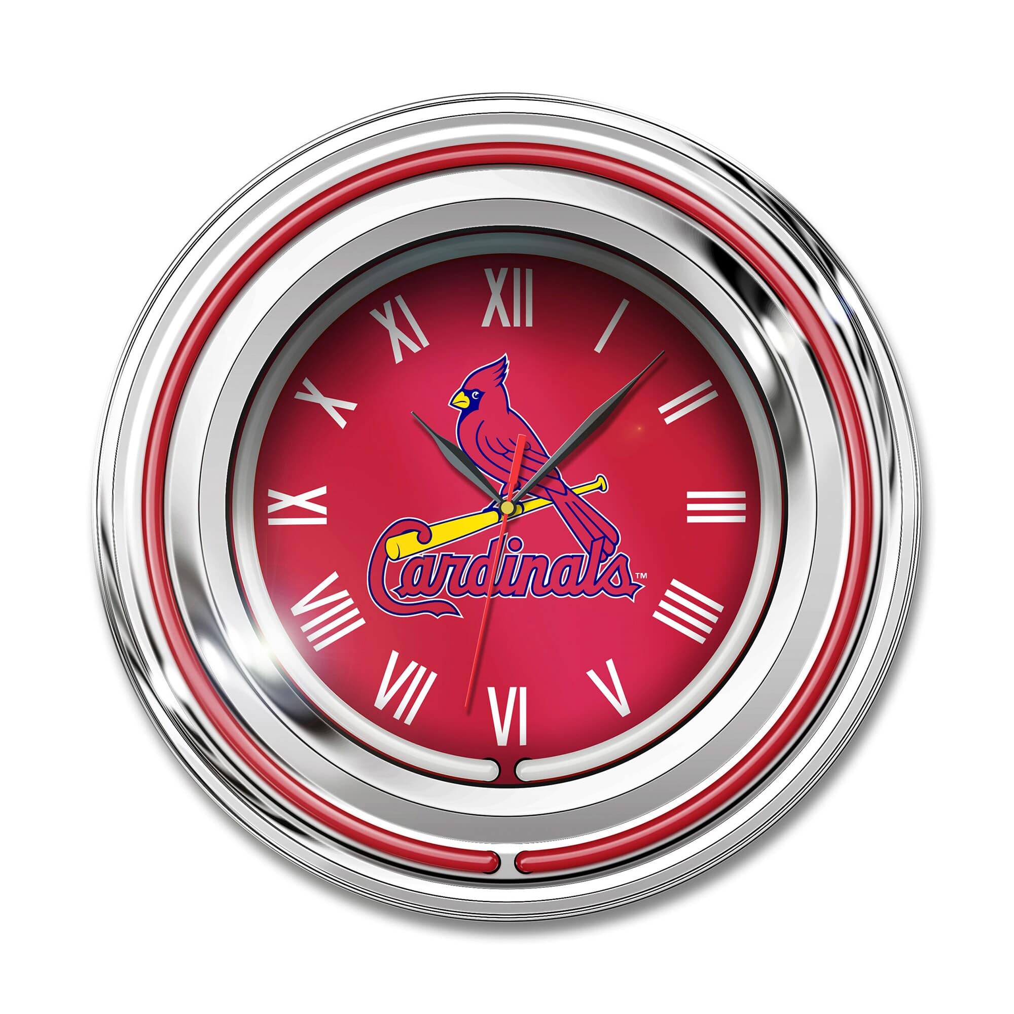 Imperial - 15" Team Color Neon Clock - Red