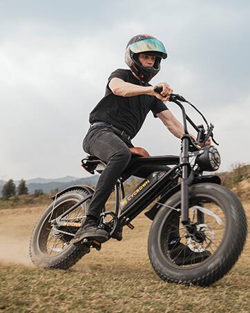 Alt View 7. CYCROWN - RunS Moped Style Ebike for Adults(1000W Motor, 20MPH Top Speed, 50Miles Range, 48V 10.4Ah Battery) - Black.