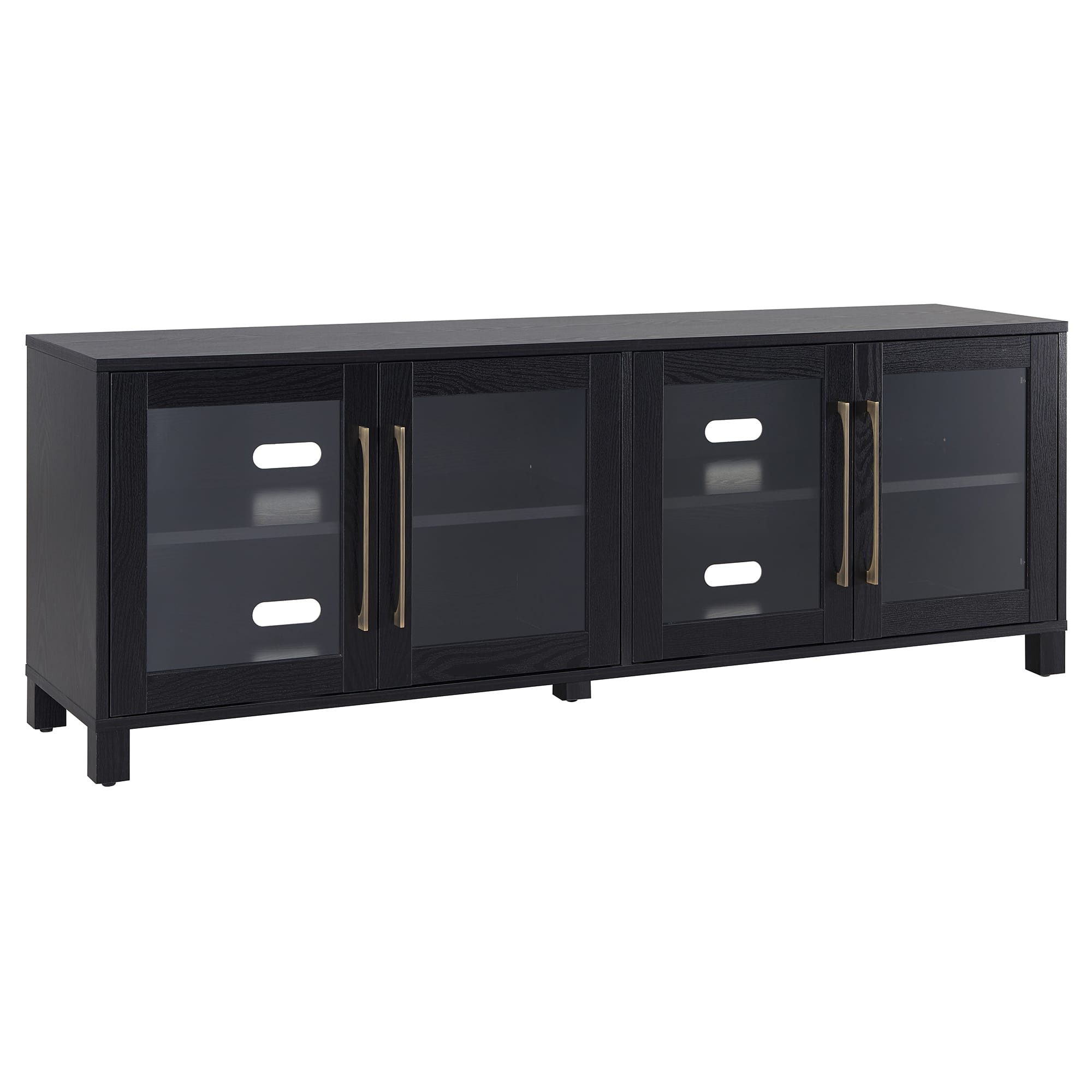 Angle. Camden&Wells - Quincy TV Stand for Most TVs up to 75" - Black Grain.