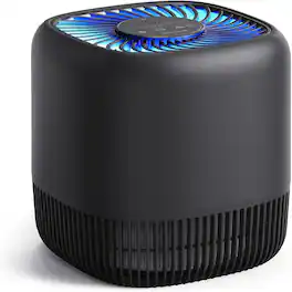 Loheer - H13 HEPA Air Purifier for Office Bedroom Pet Smoke 1076 Sq Ft Black