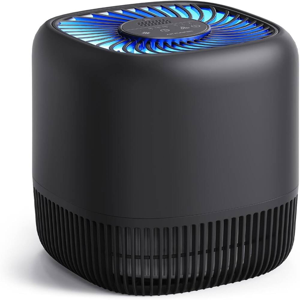Front. Loheer - Loheer H13 HEPA Air Purifier for Office Bedroom Pet Smoke 1076 Sq Ft Black.