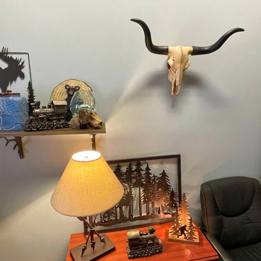 Zeckos Huge Wall Hanging Longhorn Cow Skull 27in Wide Resin Long Horn ...
