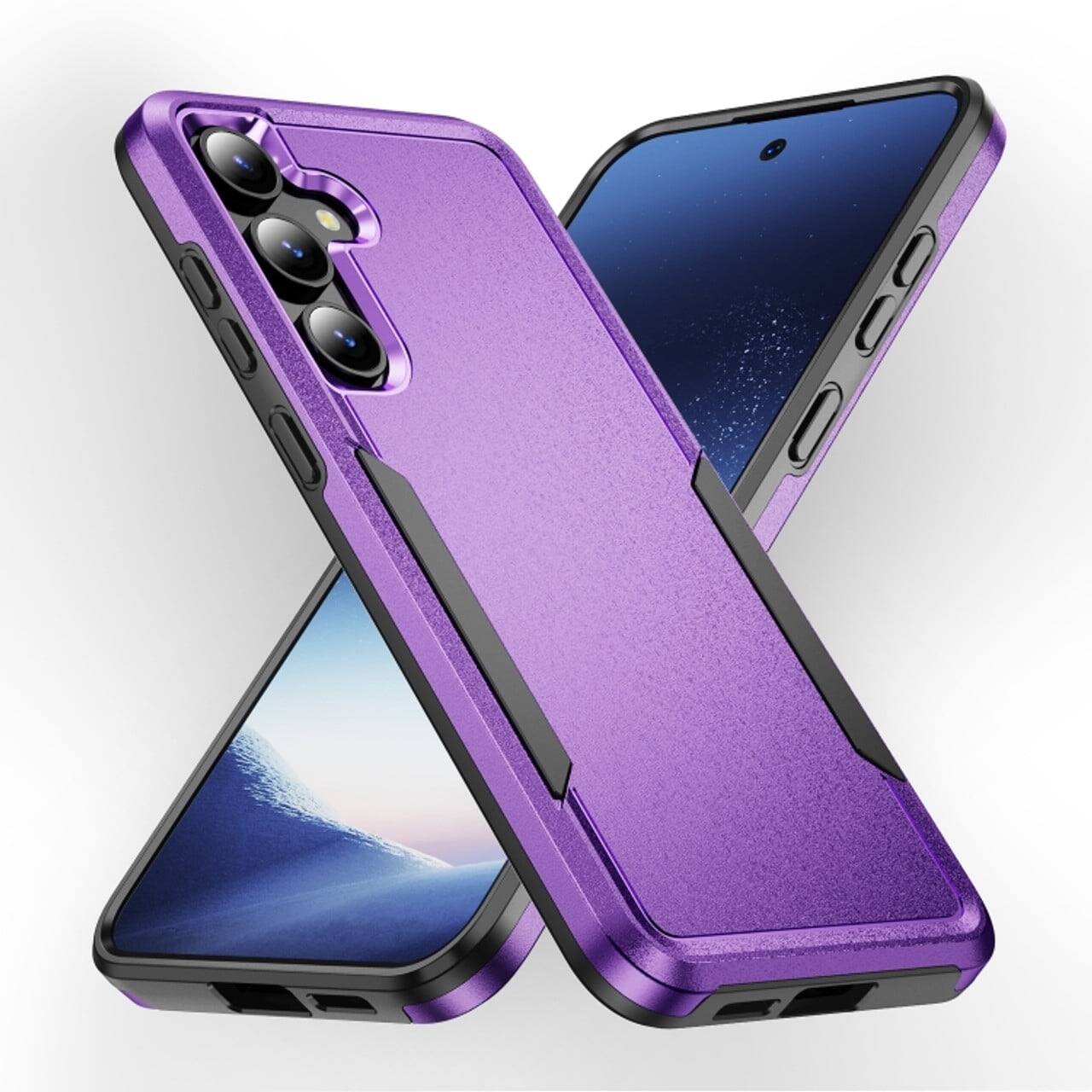 Entronix - Galaxy A16 Case - Stylish Dual-Layer Protection with Soft-Touch Finish - Purple