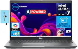 Dell - Latitude 5550 Laptop 15.6 FHD (Intel Ultra 7 155U, 32GB DDR5, 2TB PCIe SSD, Win 11 Pro) w/USB Hub - Gray