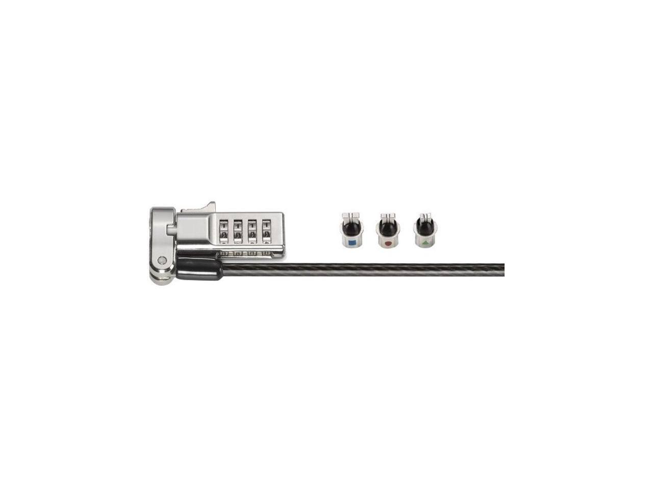 Alt View 10. Kensington - Kensington 3-in-1 Combination Serialized Laptop Lock - 6 ft Cable - Preset - Combination Lock - Carbon Steel, Plastic.
