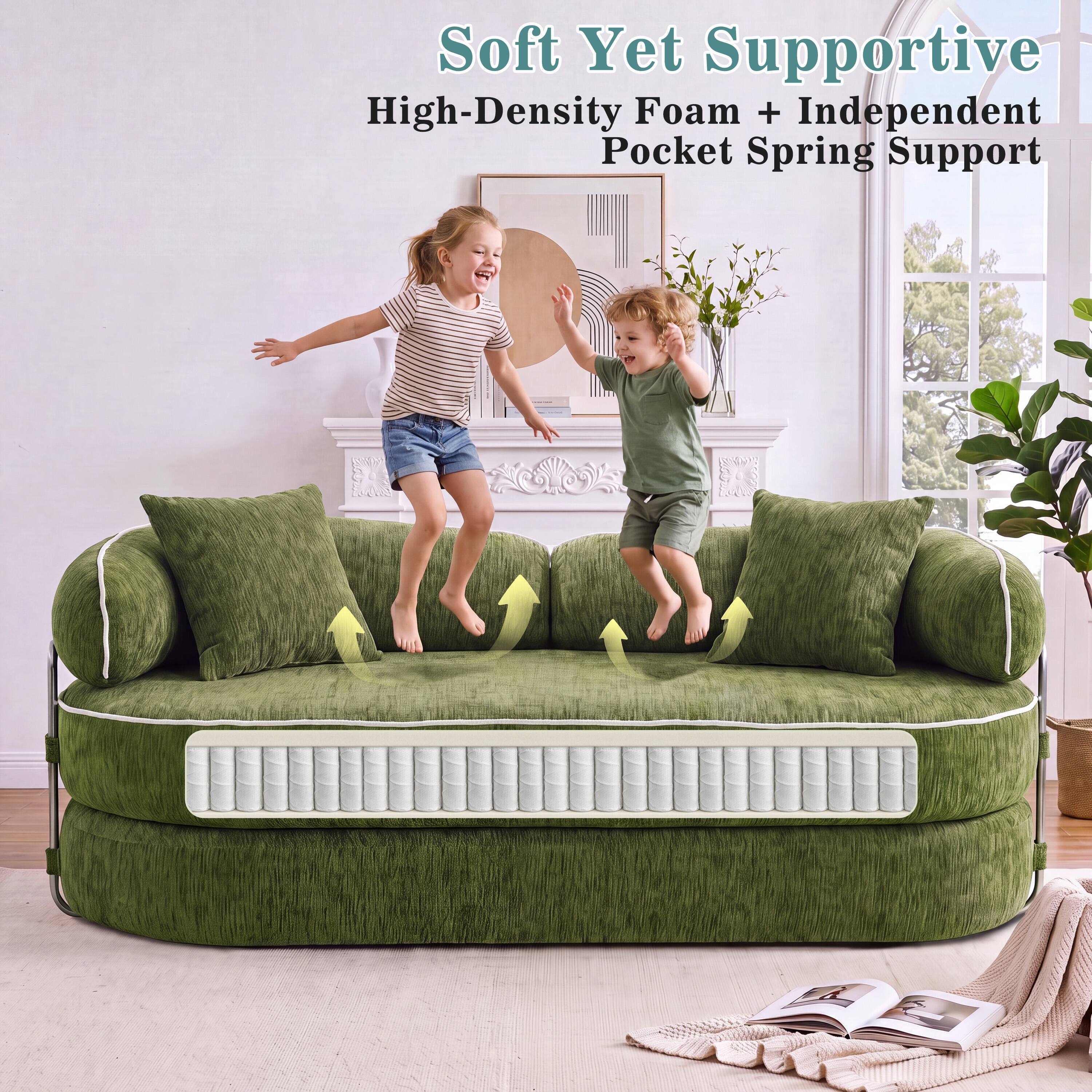 Soft Yet Supportive  
High-Density Foam + Independent Pocket Spring Support