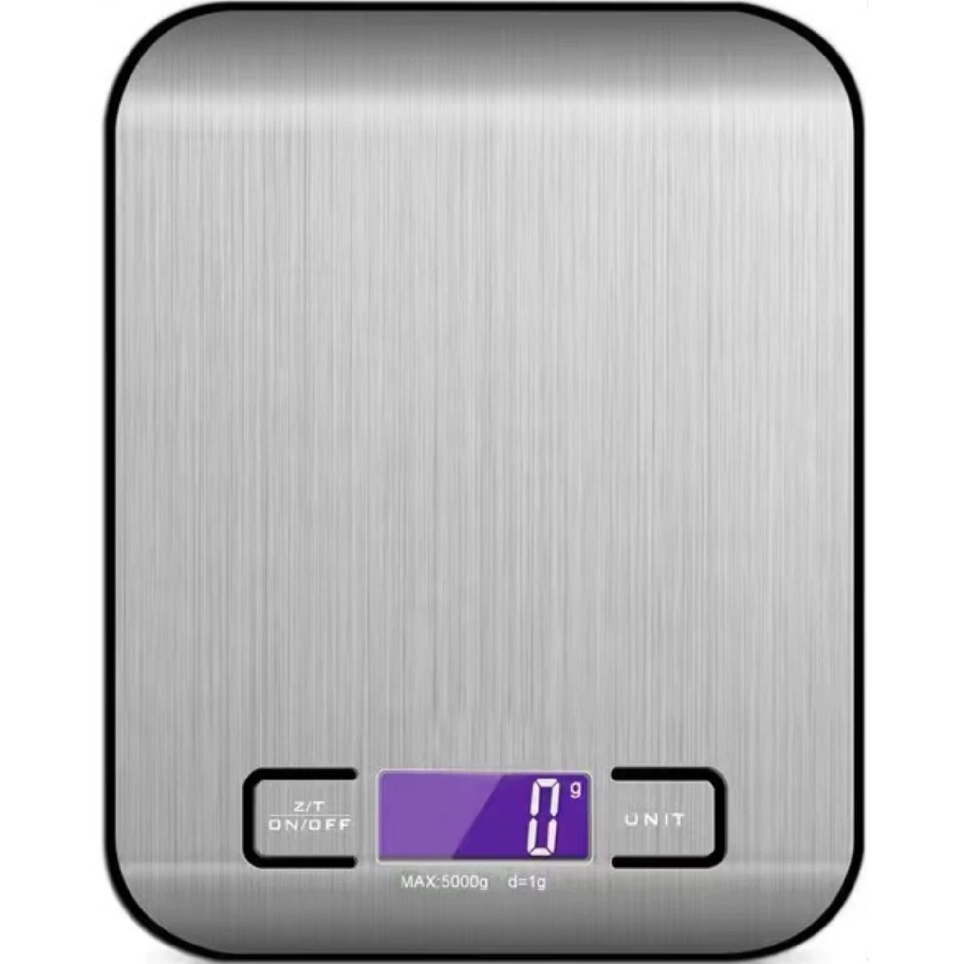 Luminuxe - Digital Food Scale – 11 LB Capacity, Tare Function, LCD Display, 2 AAA Batteries Included
