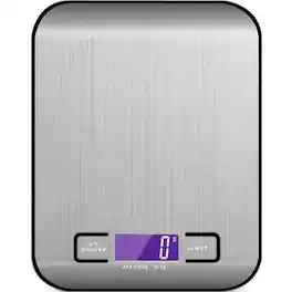 Luminuxe - Digital Food Scale – 11 LB Capacity, Tare Function, LCD Display, 2 AAA Batteries Included