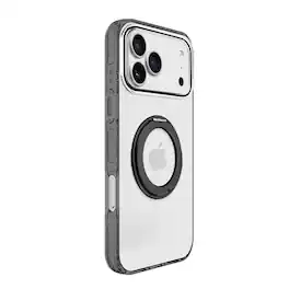 UUCOVER - Magnetic Clear Case for Apple iPhone 17 Pro with 360° Rotating Ring Kickstand, Compatible with MagSafe, Shockproof Cover - Black