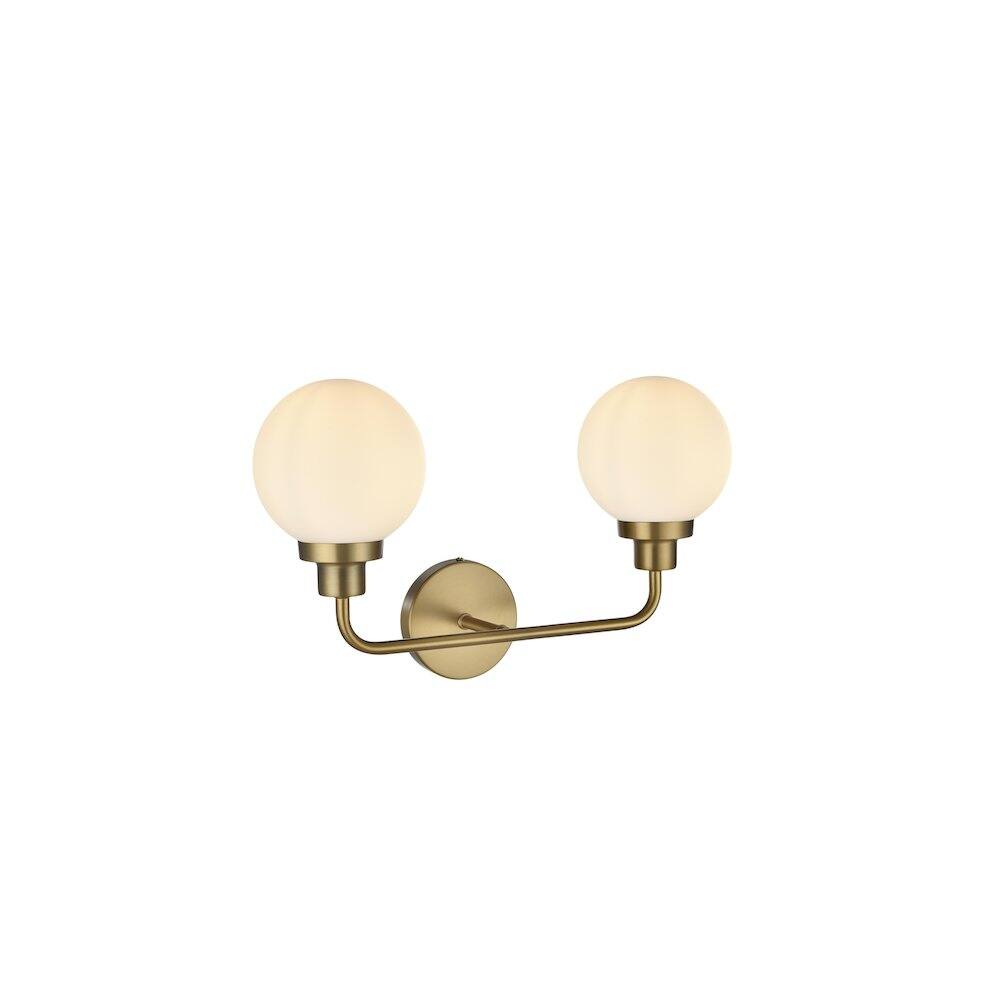 Living District - Hanson 19 inch Wall Sconce in Satin Gold - Satin Gold And Opal White price history on PriceWatchPro