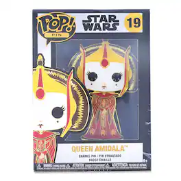 Star Wars 3 Inch Funko POP Pin | Queen Amidala - Red