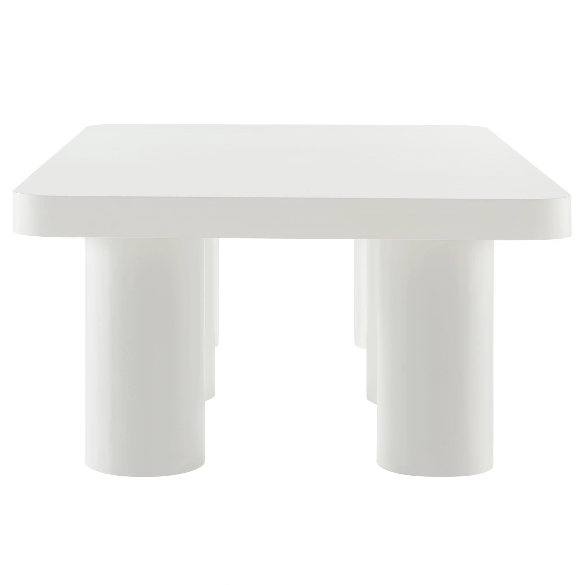 Alt View 4. Modway - Cleo 54" Rectangular Coffee Table by Modway - White.