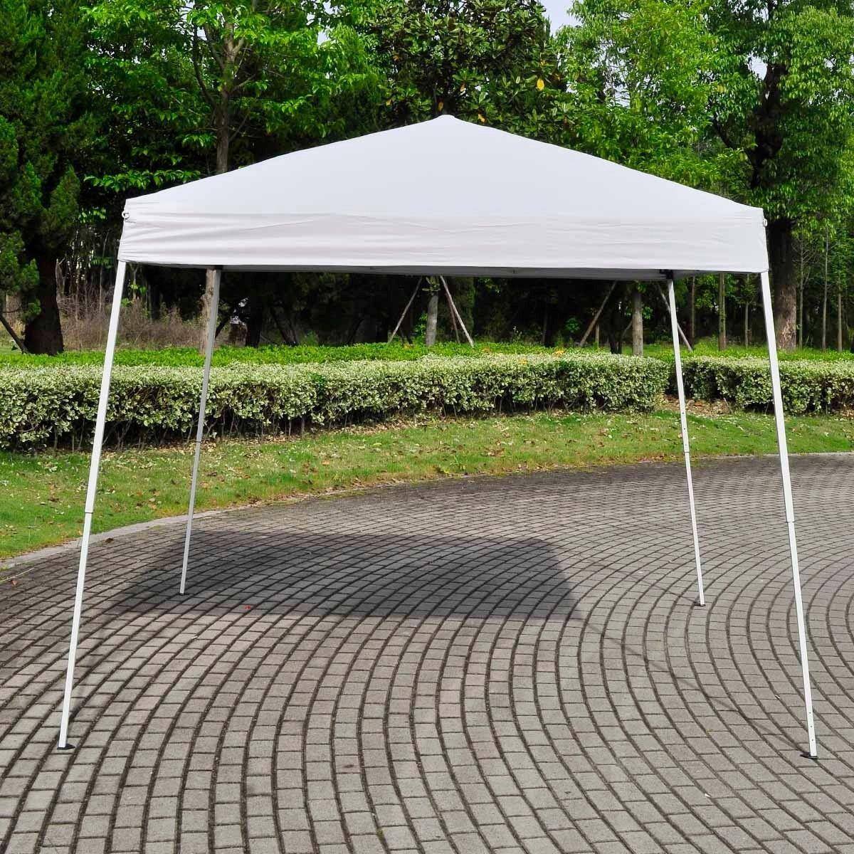 Alt View 2. Winado - New 8'x8' EZ Pop Up Canopy Wedding Party Tent Folding Gazebo Shade Shelter White.
